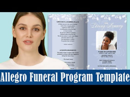 Allegro Funeral Program Template