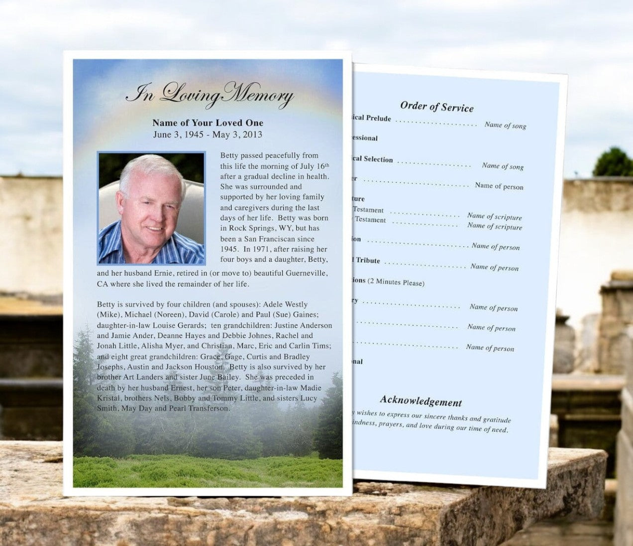 Promise Funeral Flyer Template