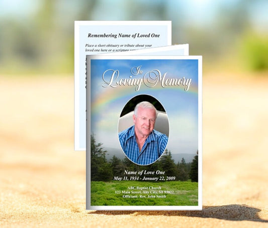 Promise Small Memorial Card Template