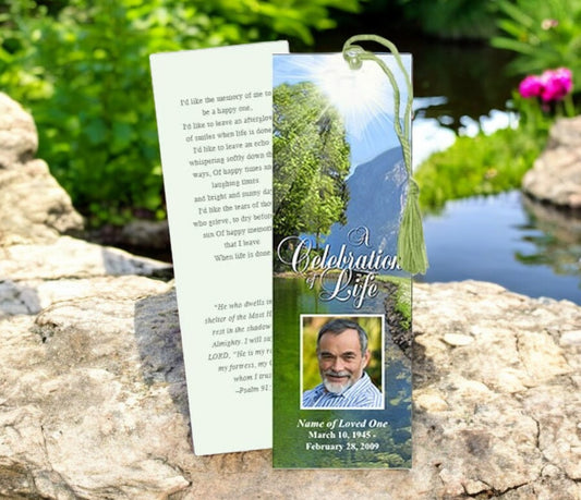 Reflection Memorial Bookmark Template