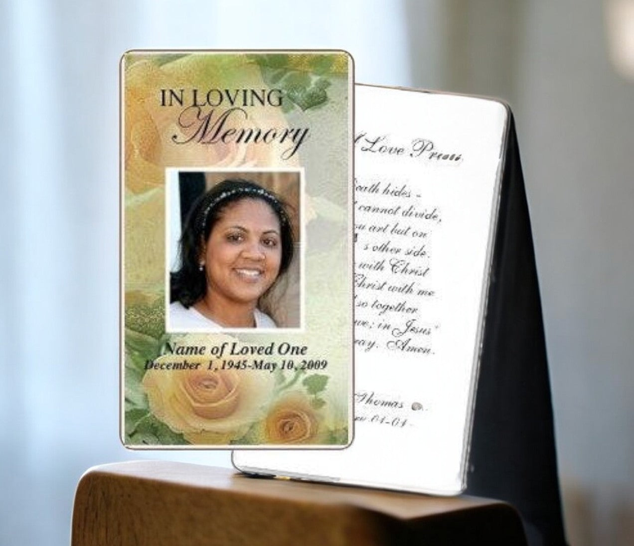 Rejoice Prayer Card Template