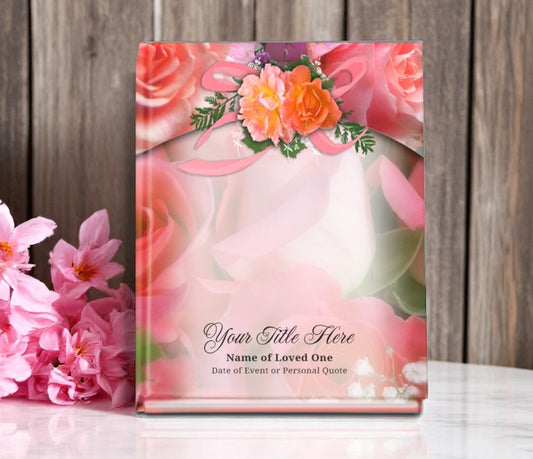 Rosy Funeral Guest Book