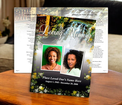 Serene Funeral Booklet Template