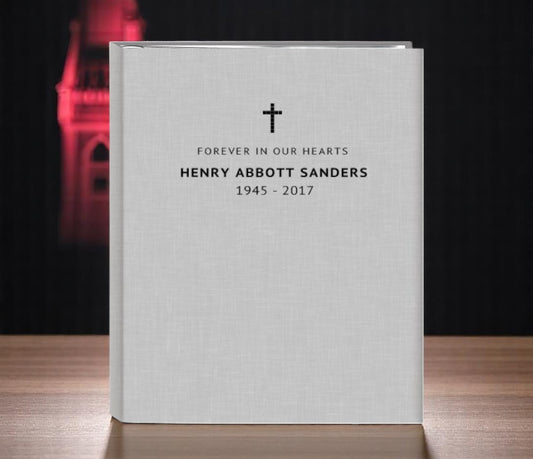 Simple Icon Funeral Guest Book