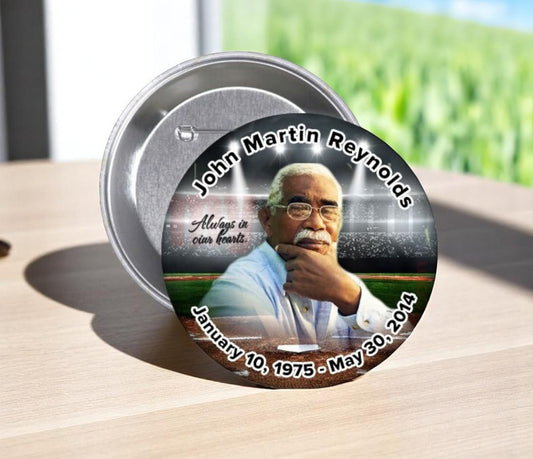 Baseball Memorial Button (Pack of 10)