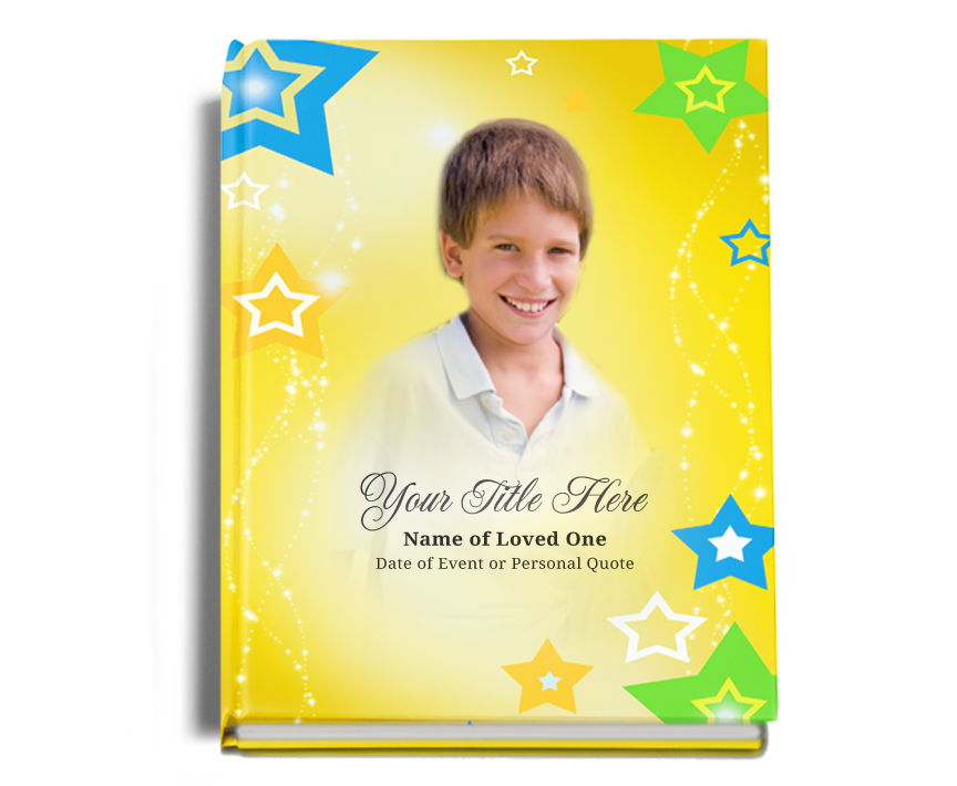 Starry Memorial Funeral Guest Book