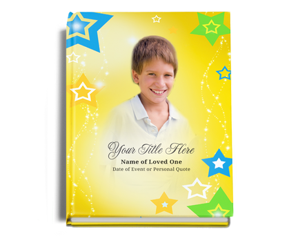 Starry Memorial Funeral Guest Book