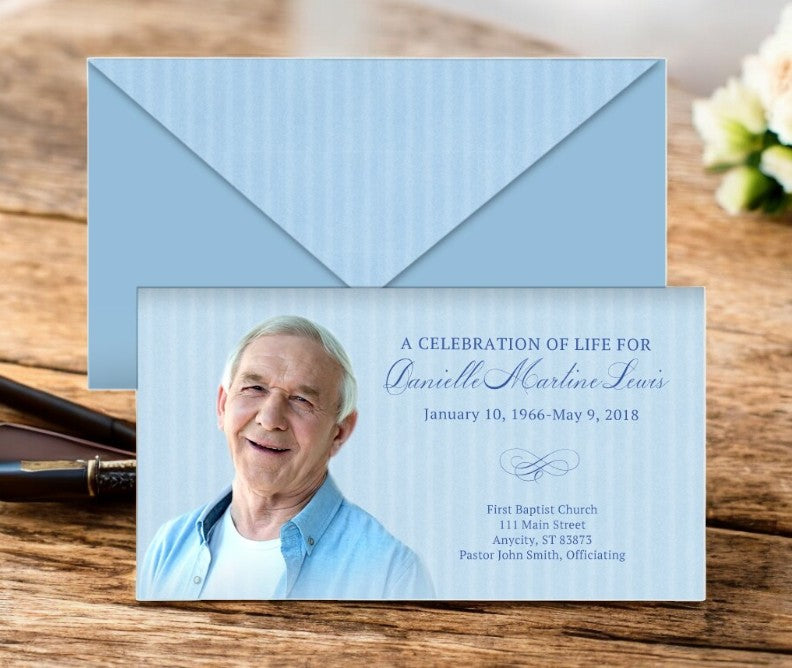 Stripes Envelope Fold Program Design & Print (Pack of 50)