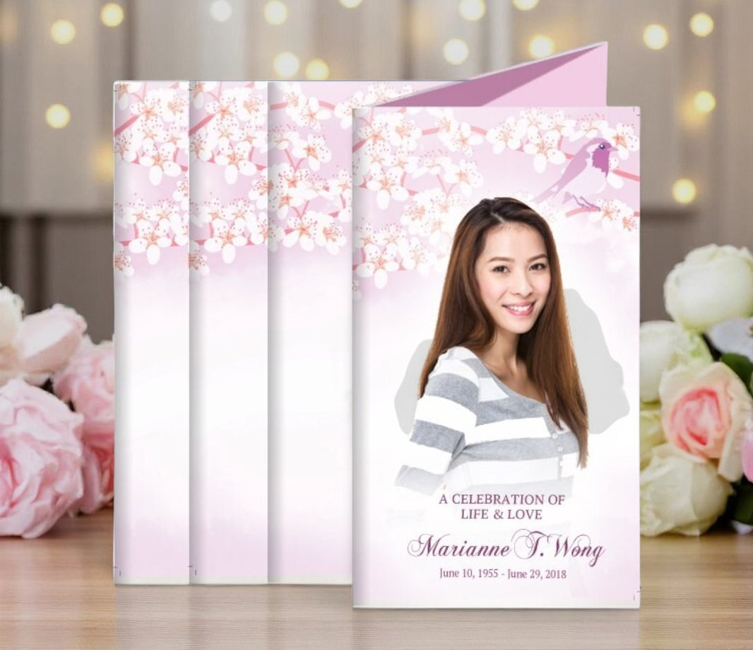 Long Fold Tea Length Funeral Program Printing – Funeral Program-Site ...