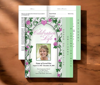 Trellis Tabloid 8-Sided Graduated Program Template