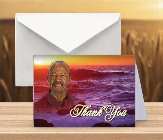 Twilight Funeral Thank You Card Design & Print (Pack of 50)