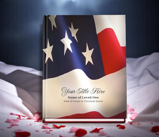 US Flag Funeral Guest Book