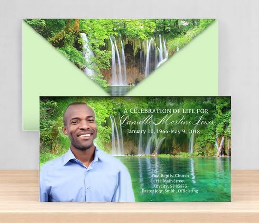 Waterfall Envelope Fold Program Design & Print (Pack of 50)