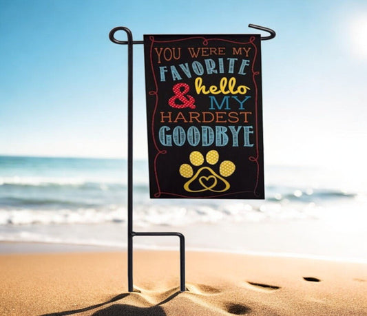 You Were My Favorite Memorial Garden or Cemetery Flag - Funeral Program - Site Funeral Programs & Templates