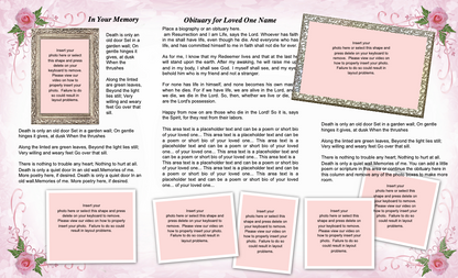 Lovely TriFold Funeral Brochure Template.
