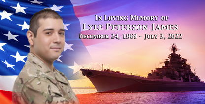 U.S. Navy Casket Panel Insert