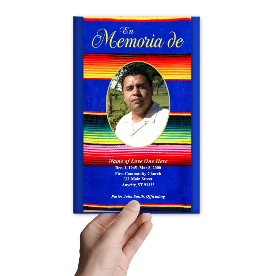 Acapulco Funeral Program Template.