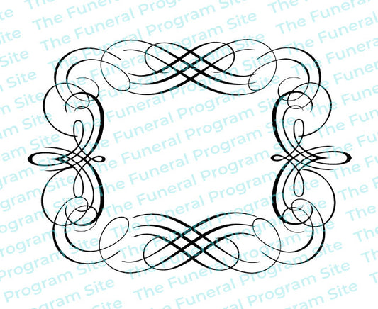 Adagio Elegant Vector Flourish Border.