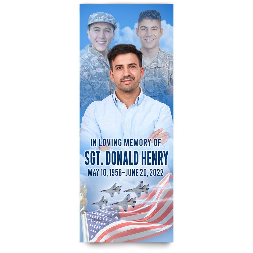 Funeral Banner 24 x 60 - Air Force