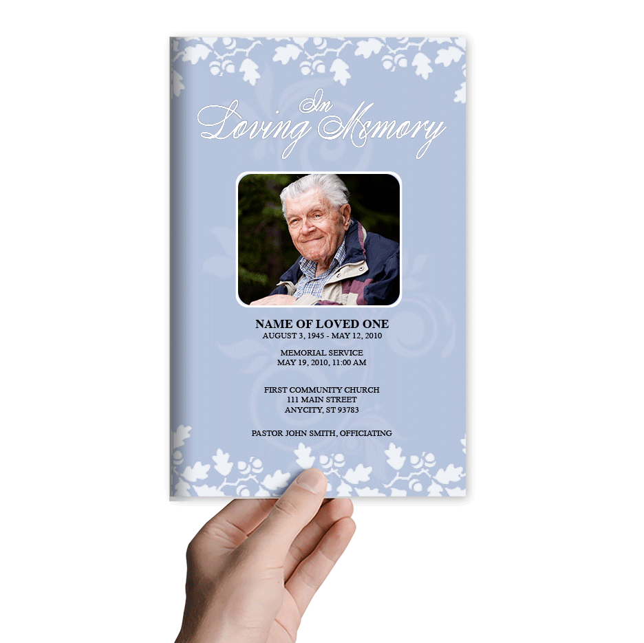 Allegro Funeral Program Template.