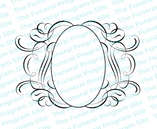 Andante Elegant Vector Flourish Border.