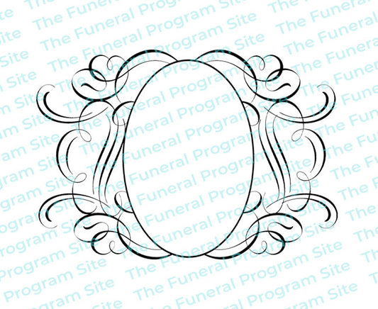 Andante Elegant Vector Flourish Border.