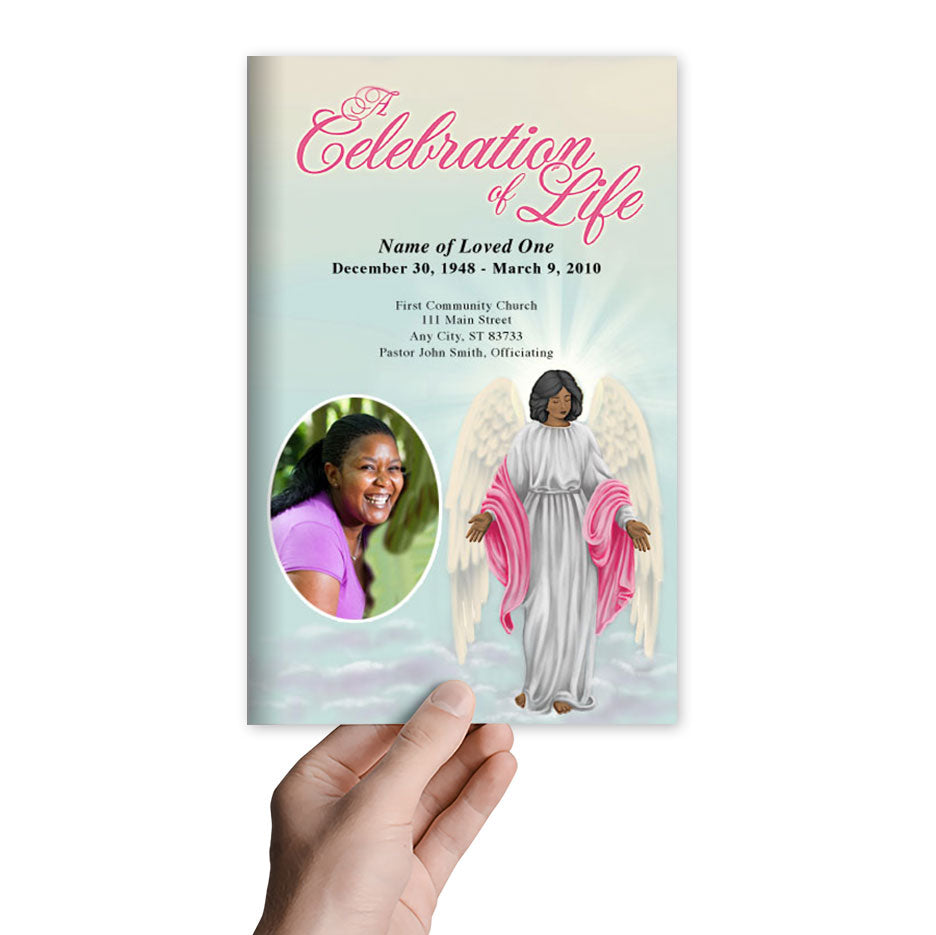 Angelina Funeral Program Template.