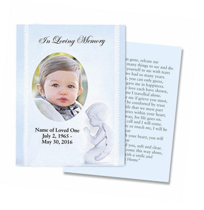 Angelo Small Memorial Card Template.