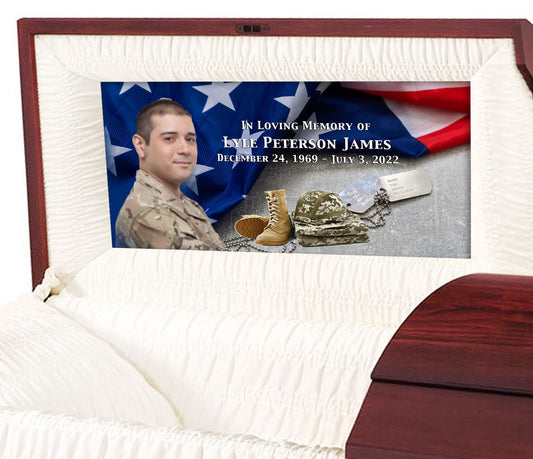 U.S. Army Casket Panel Insert
