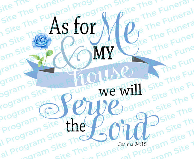 As For Me And My House Bible Verse Word Art.
