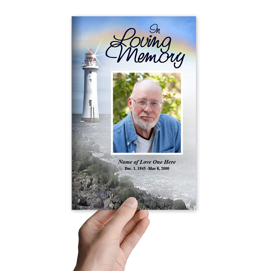 Beacon Funeral Program Template.