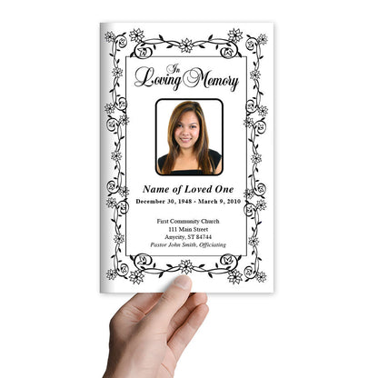 Branches Funeral Program Template.