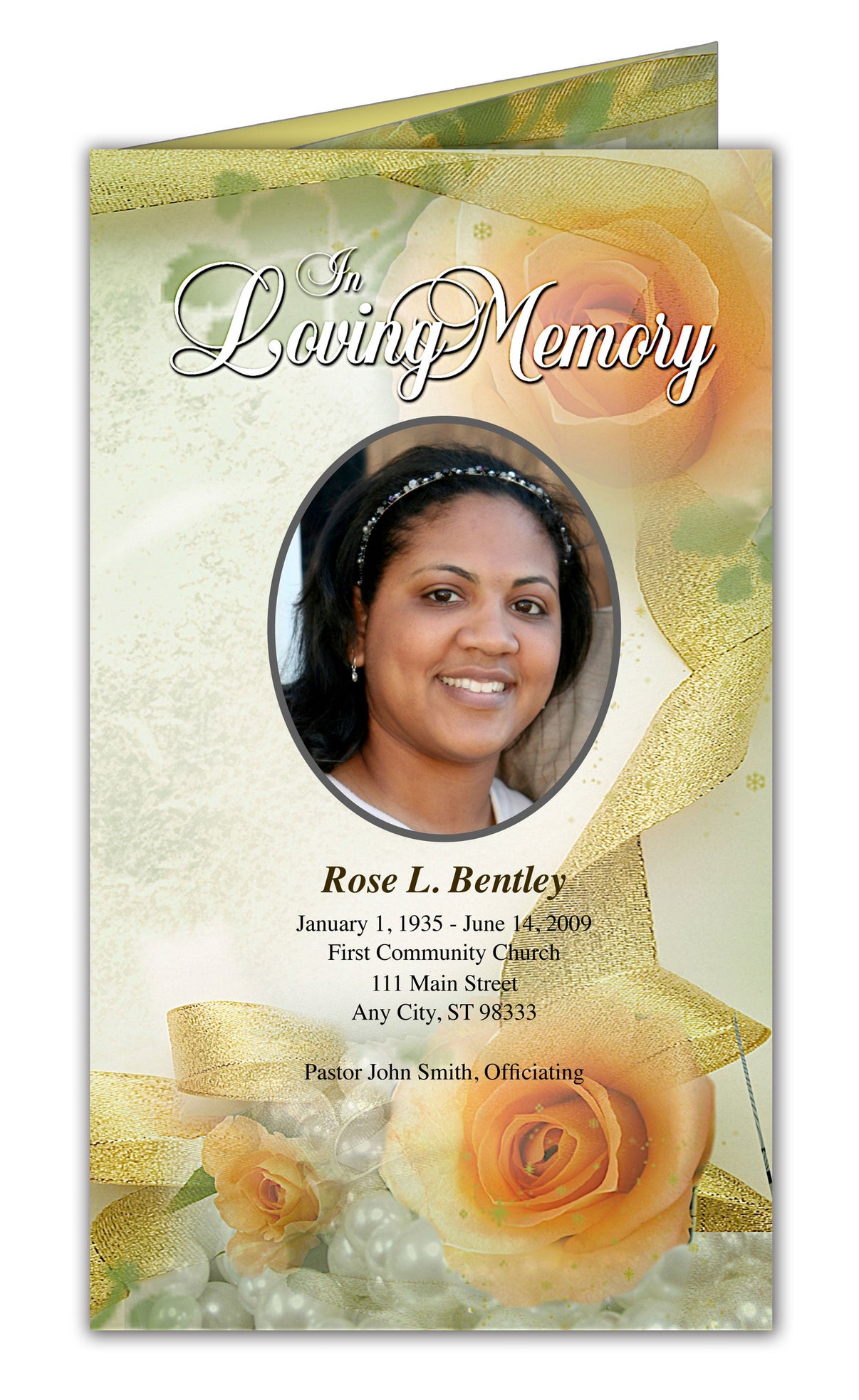 Rejoice TriFold Funeral Brochure Template – Funeral Program-Site