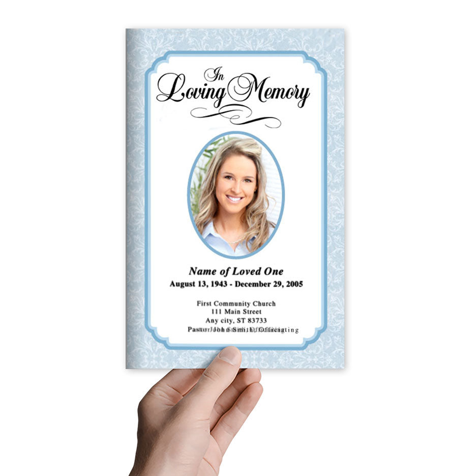 Cambria Funeral Program Template.