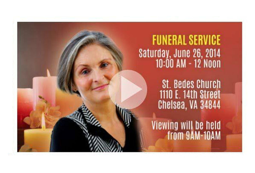 Candle Social Media Funeral Service Announcement Videos – Funeral