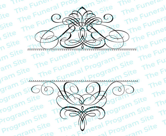 Capella Elegant Vector Flourish Border.