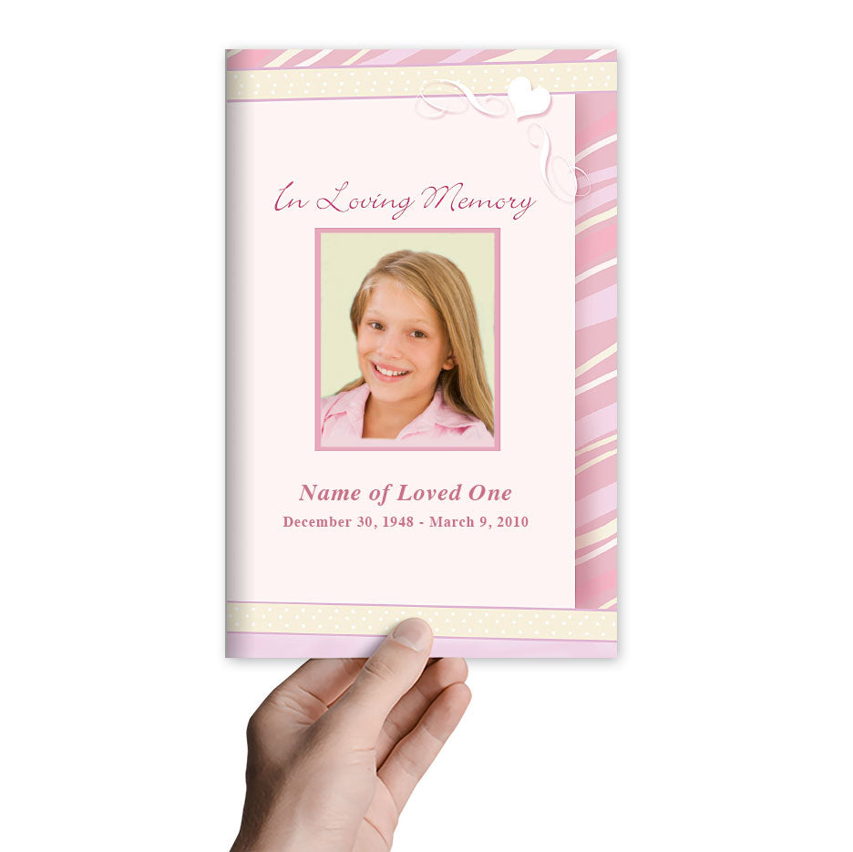 Carly Funeral Program Template.