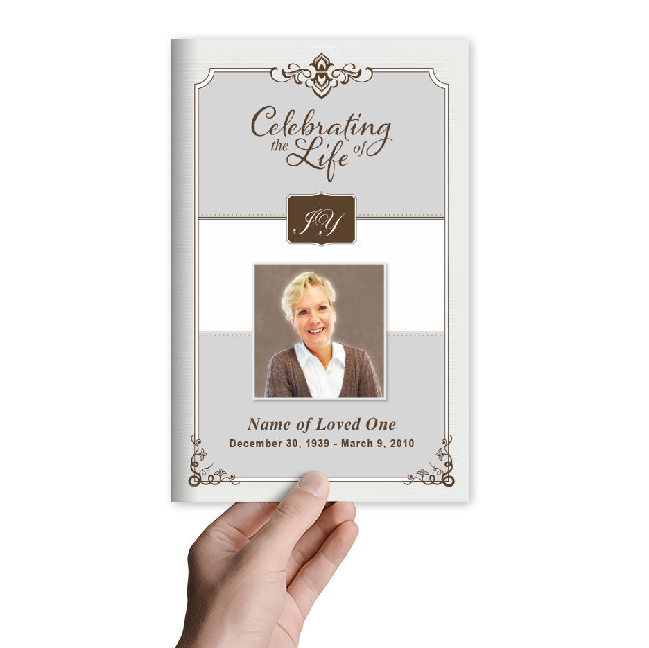 Celebrity Funeral Program Template.