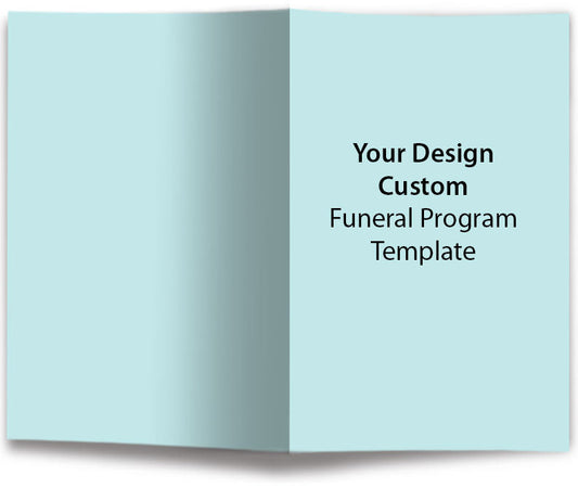 Custom Funeral Program Template