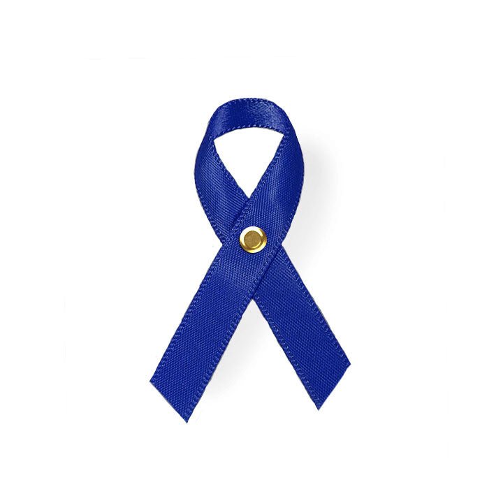 Mini Dark Blue Cancer Ribbon, Awareness Ribbons - Pack of 10 โ Funeral ...