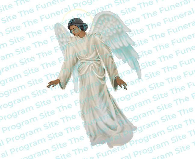 Devout Angel Funeral Clip Art.