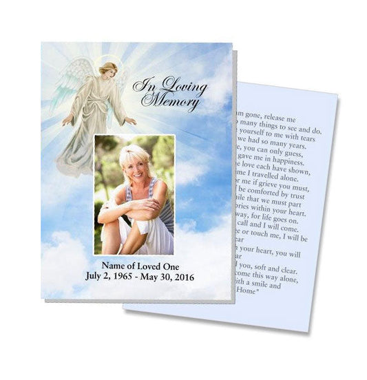 Devout Small Memorial Card Template.