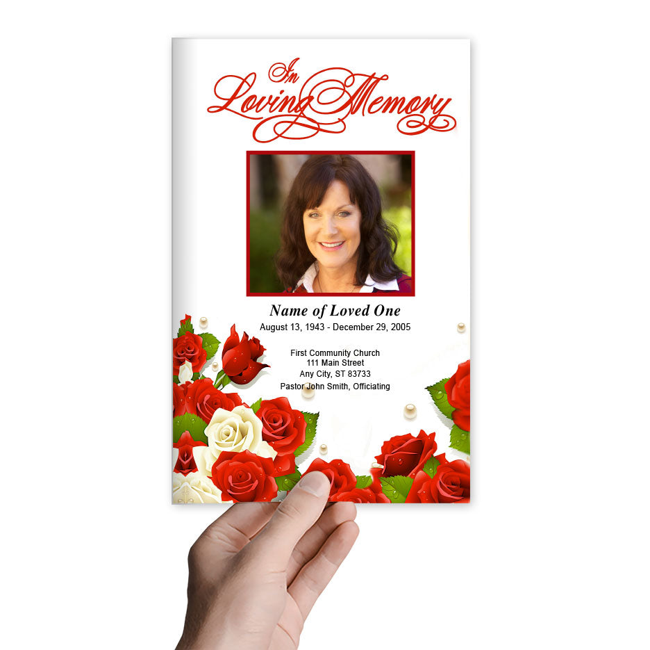 Diva Funeral Program Template.