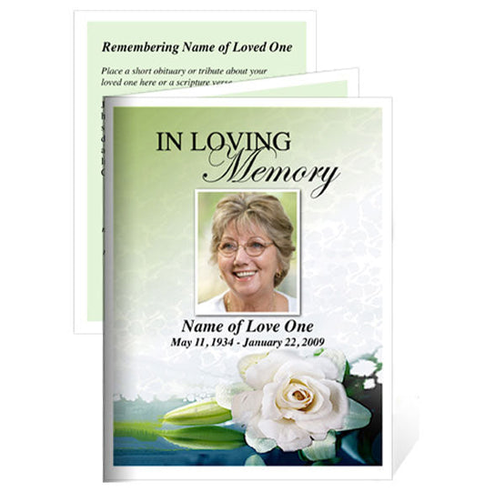 Divine Small Memorial Card Template.