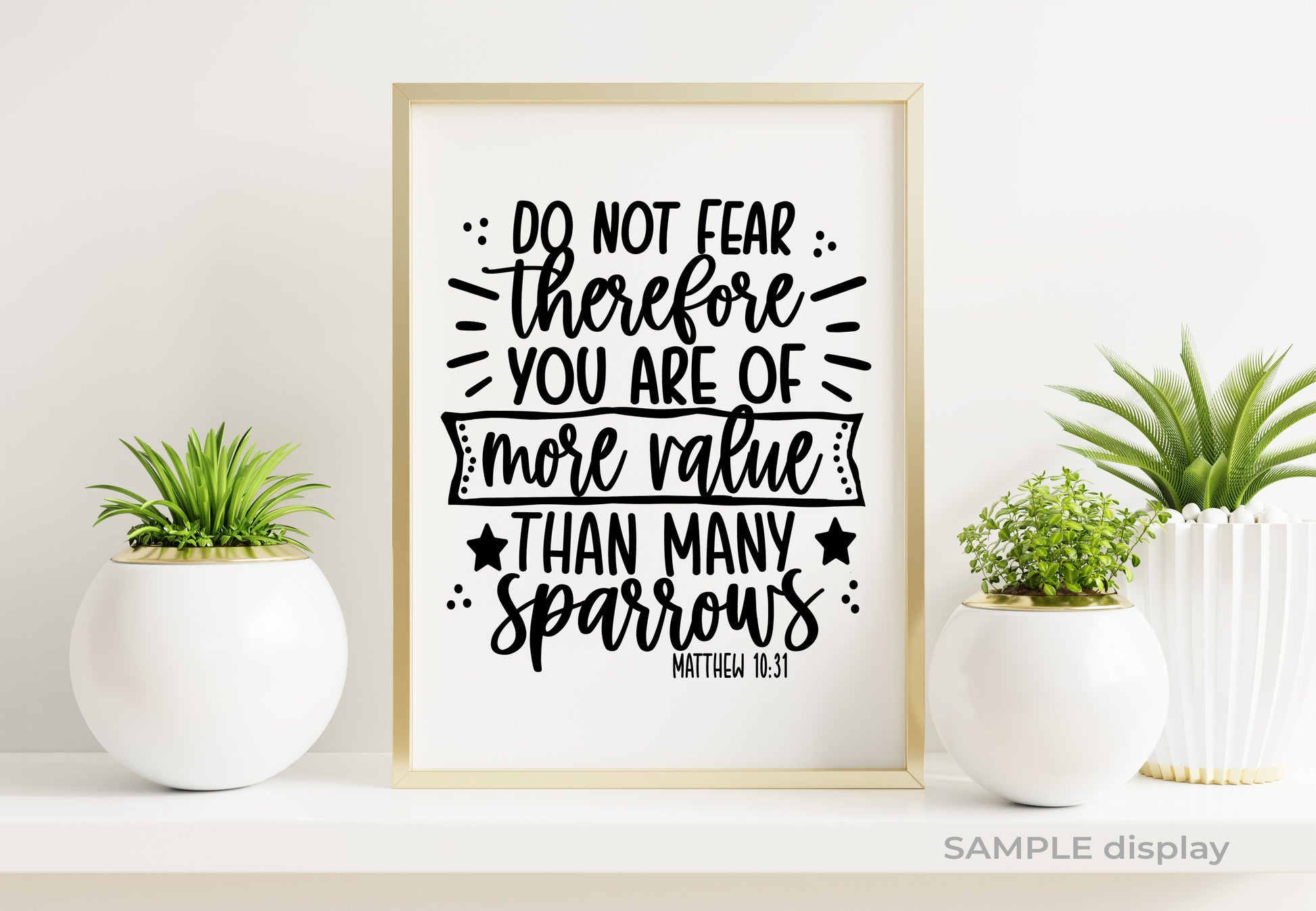 Do Not Fear Bible Verse Word Art.
