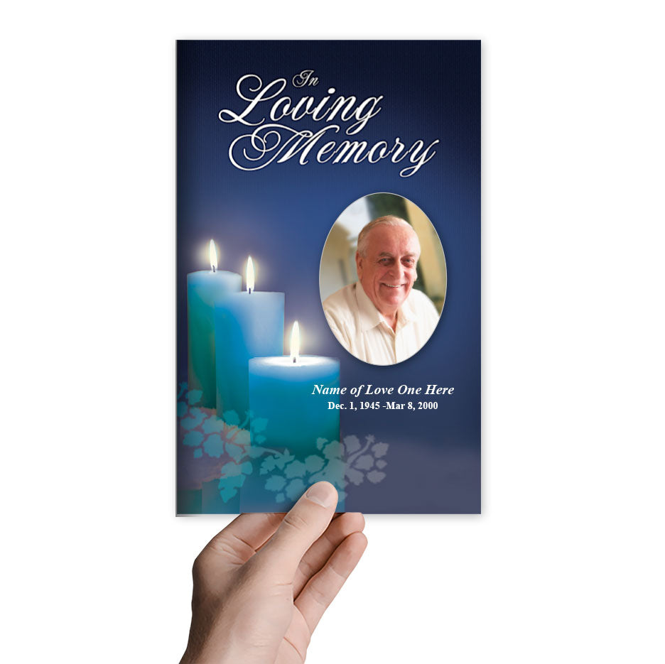 Enlighten Funeral Program Template.
