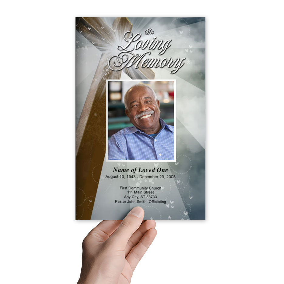 Eternal Funeral Program Template.