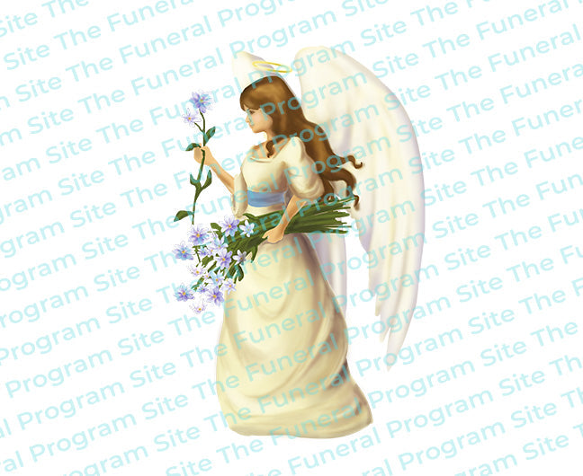 Florentine Angel Vector Clip Art.