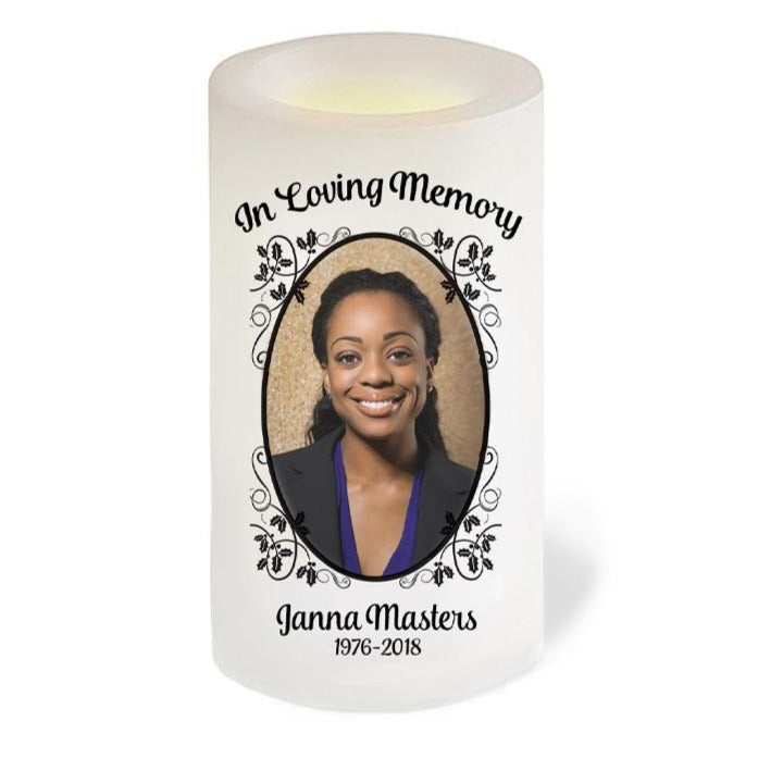 Funeral Led Flourish Leaves Flameless LED Memorial Candles – Funeral Program-Site ...