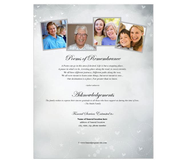 Eternal Funeral Flyer Template.